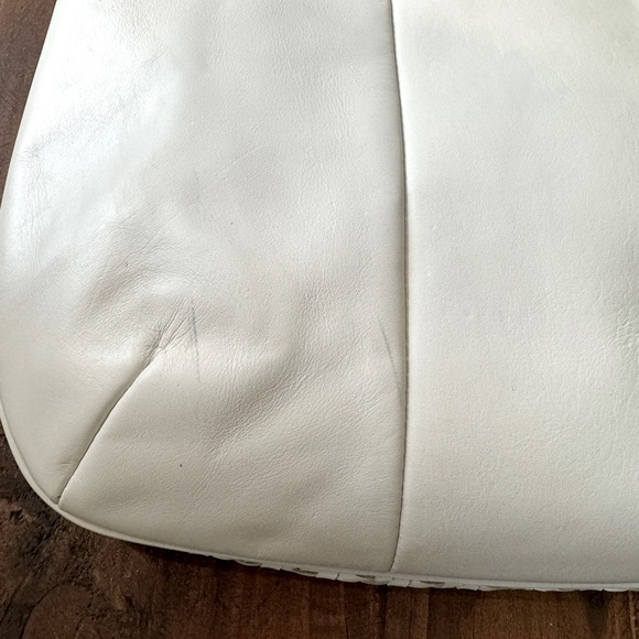 Coach Kristen Hobo white woven leather - Picture 4 of 5